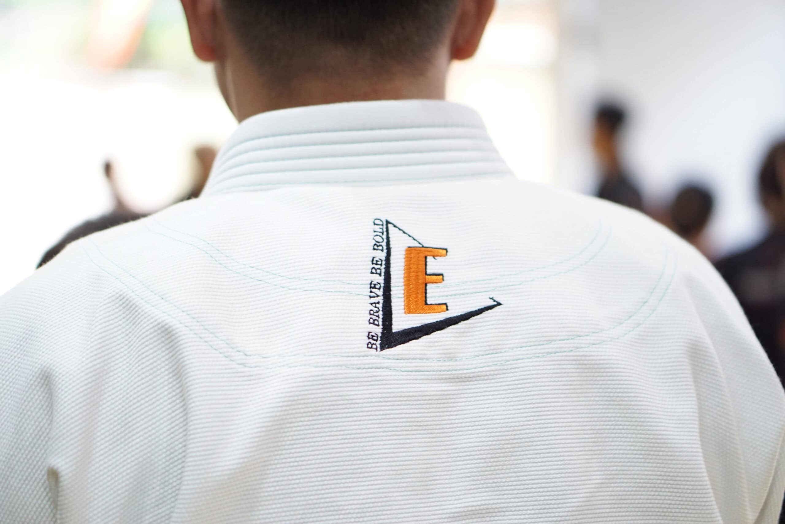 BJJ uniform with ELAB logo